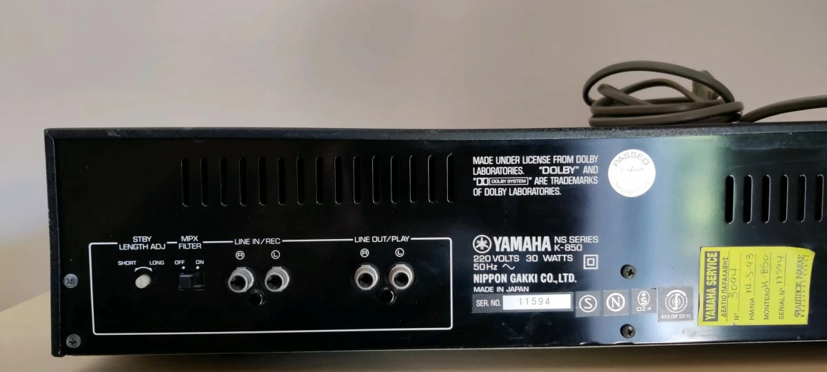 Vendora Yamaha K-850 Cassette Deck 5 Vendora Yamaha K-850 Cassette Deck - Image 3