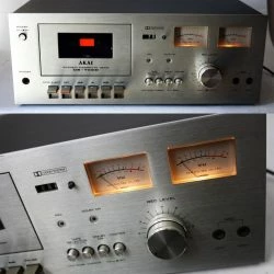 Vendora VINTAGE 70'S AKAI CS-702D STEREO CASSETTE TAPE DECK RS-M226 JAPAN