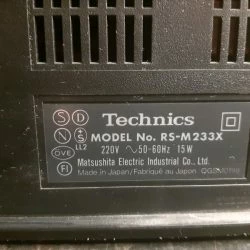 Vendora Technics Stereo Cassette Deck RS-M233X VINTAGE -Vendora shop 1f8b42fbd01a21b89e2b3664b2bb49f81a1b0a11 xl