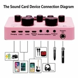 Vendora KIT Μικρόφωνο MB-800, με κάρτα ήχου V8, με Βάση, Shock Mount, Pop Filter και ακουστικά -Vendora shop 3421764abbd530924578e45806e34d52c8f63e07 xl