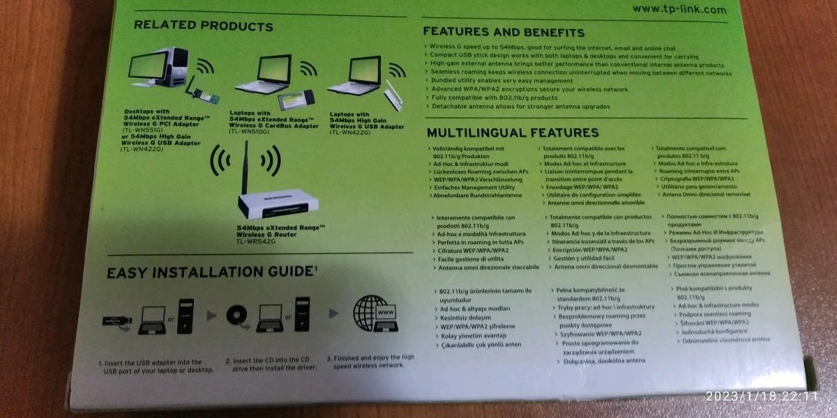 Vendora TP-LINK. (κεραία Wi-Fi) . TL-WN422G 7 Vendora TP-LINK. (κεραία Wi-Fi) . TL-WN422G - Image 5