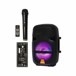 Vendora Ηχείο φορητό Cmik MK-B26 με Ασύρματο μικρόφωνο Μαύρο 60W