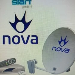 Vendora Δορυφορικό πιάτο Nova και αποκωδικοποιητής με τηλεκοντρόλ , πλήρως λειτουργικά