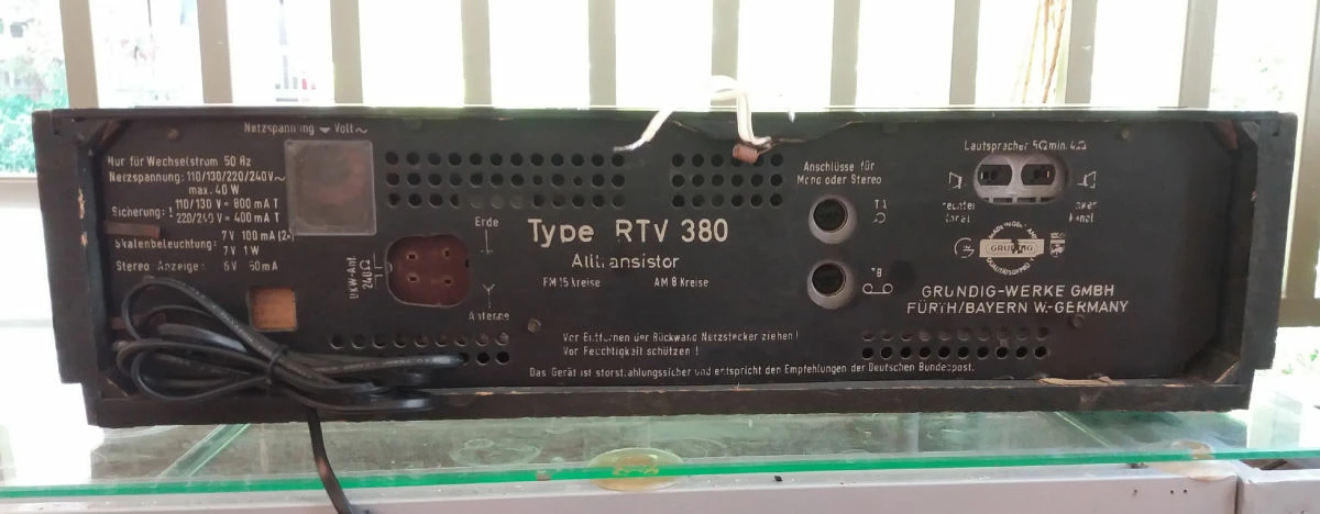 Vendora Ραδιόφωνο Grundig RTV 380 5 Vendora Ραδιόφωνο Grundig RTV 380 - Image 3
