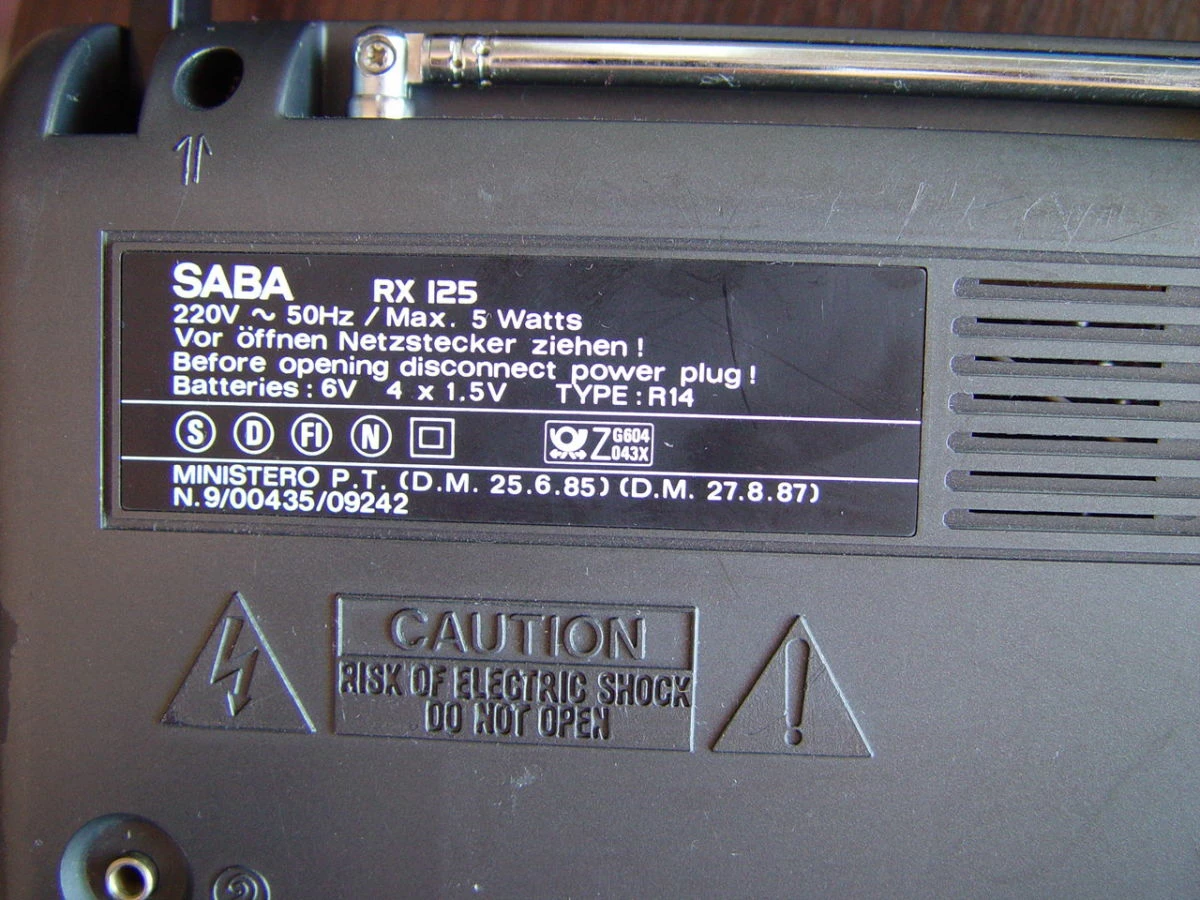 Vendora Ραδιο SABA RX-125 FM. MW. SW. 7 Vendora Ραδιο SABA RX-125 FM. MW. SW. - Image 5