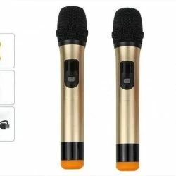 Vendora ΣΕΤ 2 ΑΣΥΡΜΑΤΑ ΜΙΚΡΟΦΩΝΑ UHF WG200II ME 1 ΠΟΜΠΟ USB ΚΑΡΦΙ