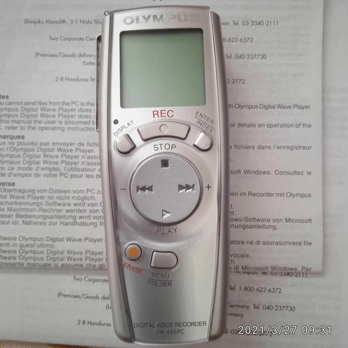 Vendora Olympus VN-480 PC Δημοσιογραφικό κασετοφωνάκι. Τιμή 59 ευρώ. 6 Vendora Olympus VN-480 PC Δημοσιογραφικό κασετοφωνάκι. Τιμή 59 ευρώ. - Image 4