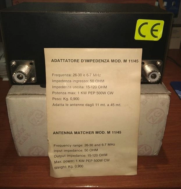 Vendora Πωλείται ZETAGI M 11-45 συντονιστικό κεραίας (Καινούργιο) 5 Vendora Πωλείται ZETAGI M 11-45 συντονιστικό κεραίας (Καινούργιο) - Image 3