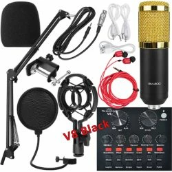 Vendora KIT Μικρόφωνο MB-800, με κάρτα ήχου V8, με Βάση, Shock Mount, Pop Filter και ακουστικά -Vendora shop cdb5165a055249acee5ff680ab78b8f063d7c796 xl