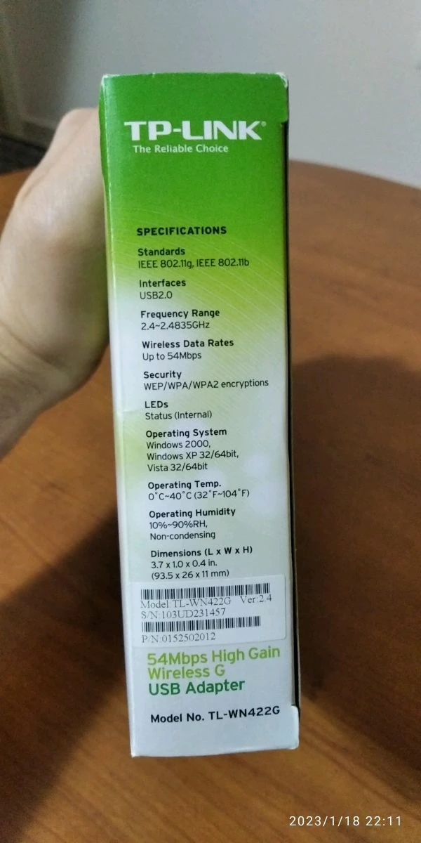 Vendora TP-LINK. (κεραία Wi-Fi) . TL-WN422G 9 Vendora TP-LINK. (κεραία Wi-Fi) . TL-WN422G - Image 7